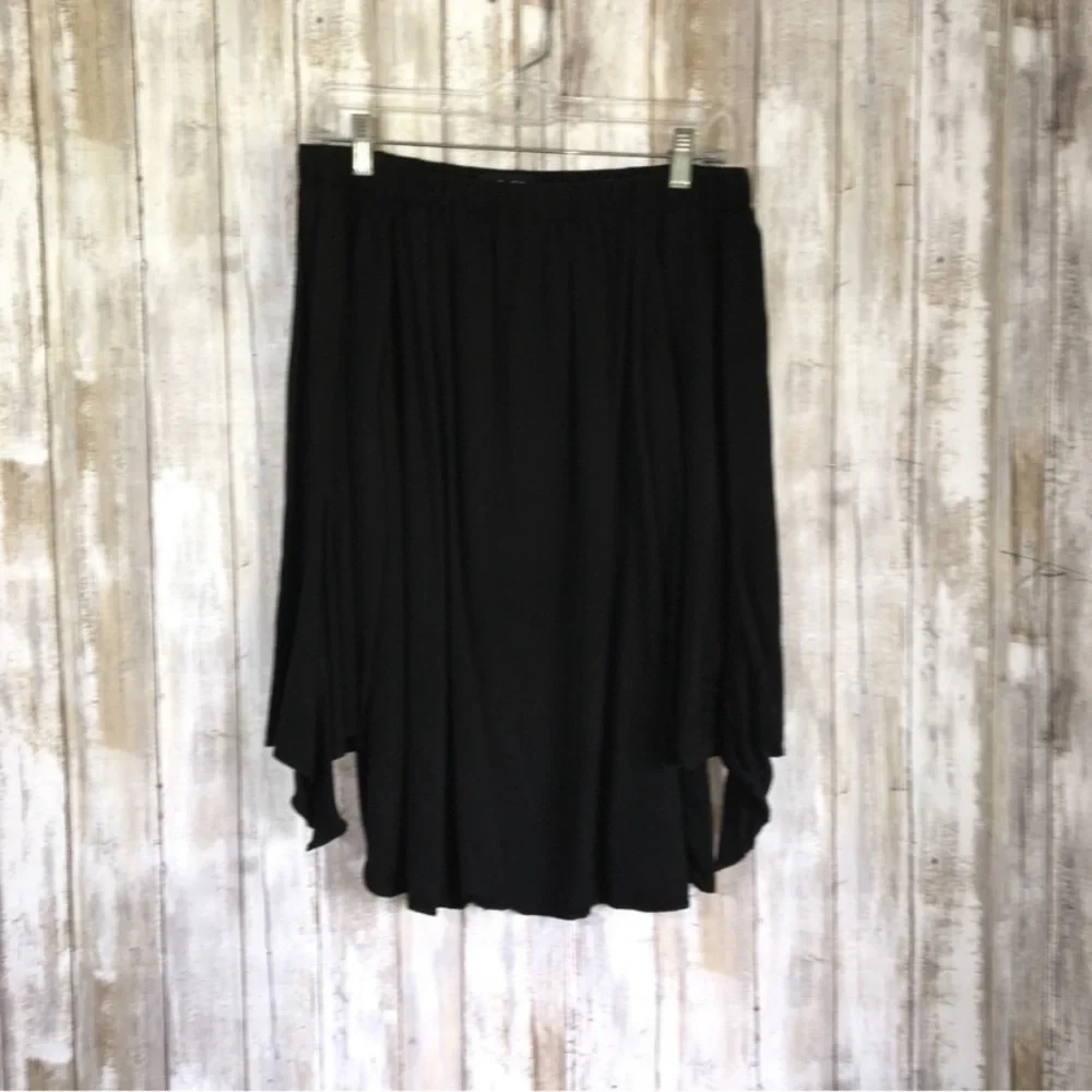Do+Be Black Off The Shoulder Wide Sleeve Bouse - Picture 1 of 3